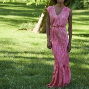 Kes silk dress with tie